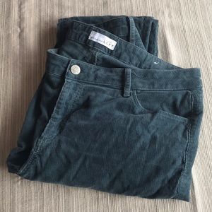 Teal LOFT corduroys.  Size 14